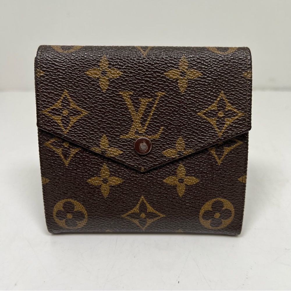 Louis Vuitton Vintage Monogram Compact Elise Double Sided Snap Wallet